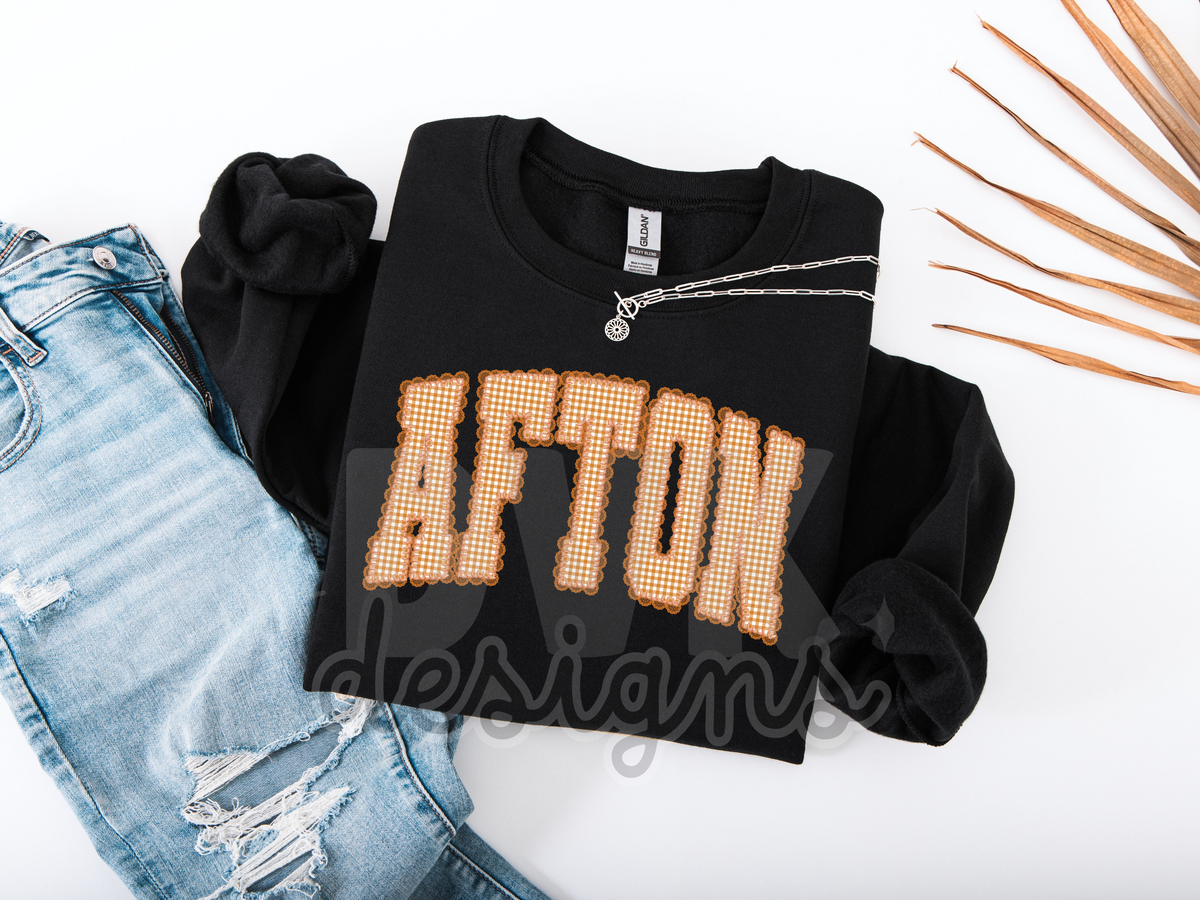 Gingham Afton Sweatshirts