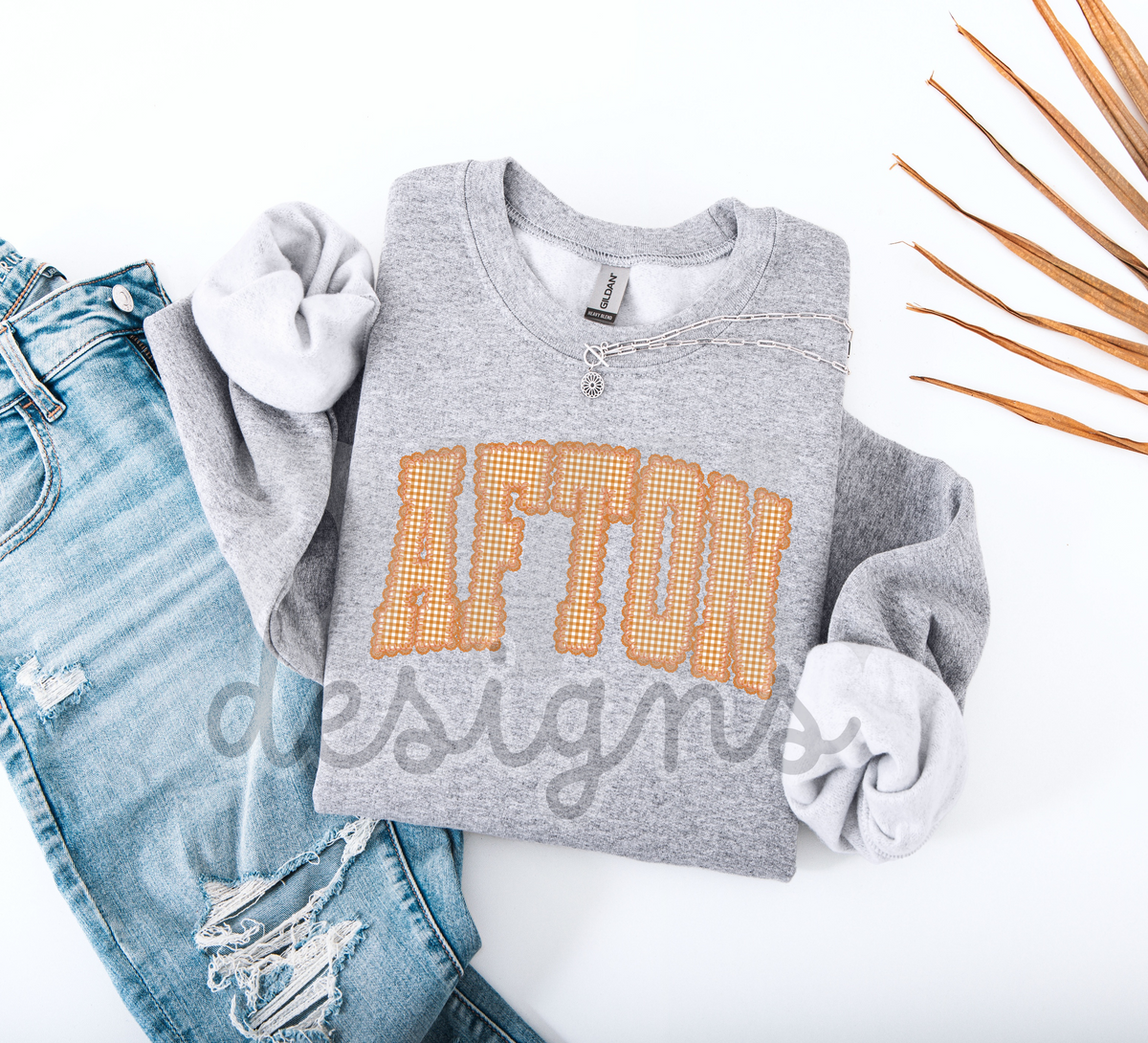 Gingham Afton Sweatshirts
