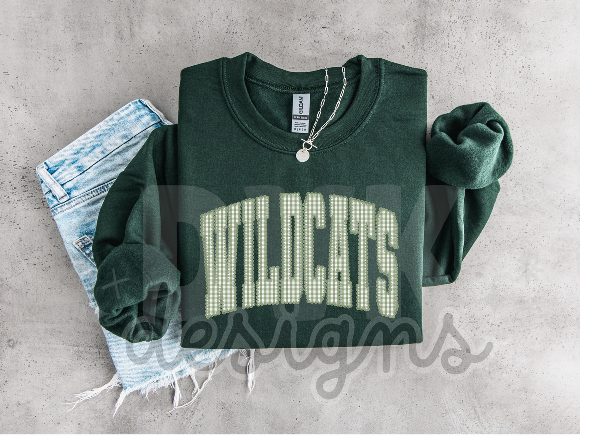 Gingham Wildcat Sweatshirts