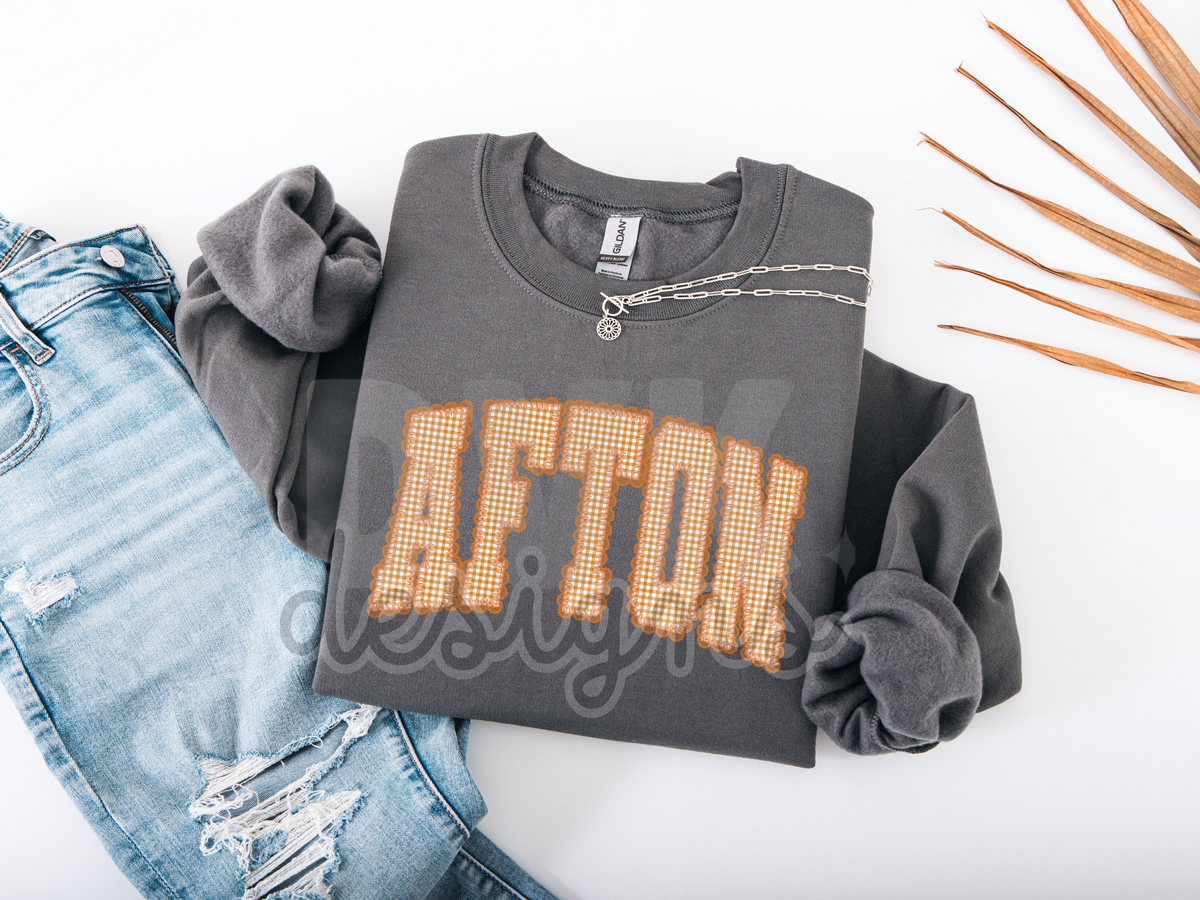 Gingham Afton Sweatshirts