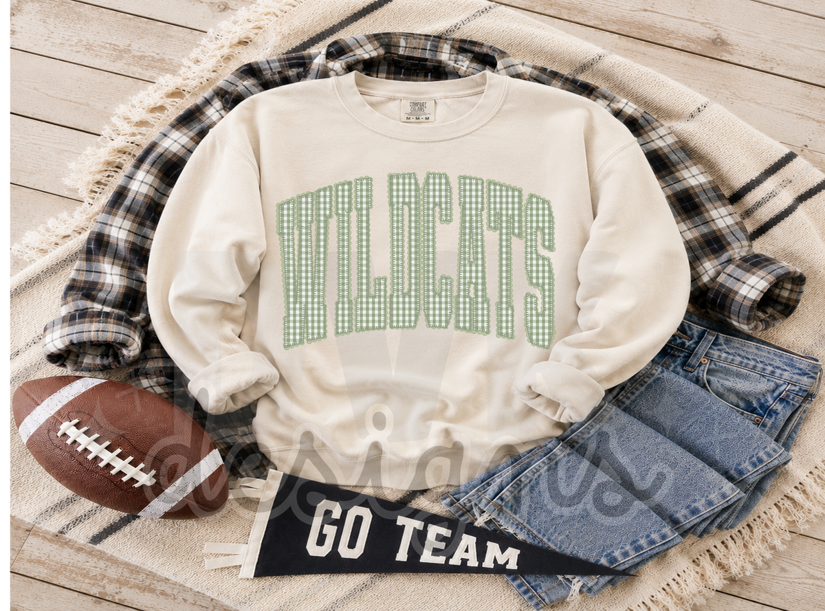 Gingham Wildcat Sweatshirts