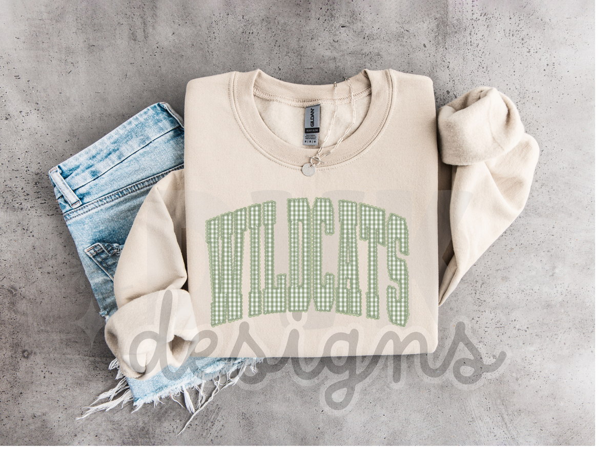 Gingham Wildcat Sweatshirts