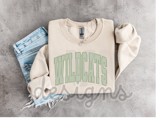 Gingham Wildcat Sweatshirts