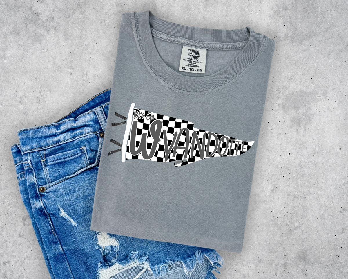 Gingham Mascot Pennant