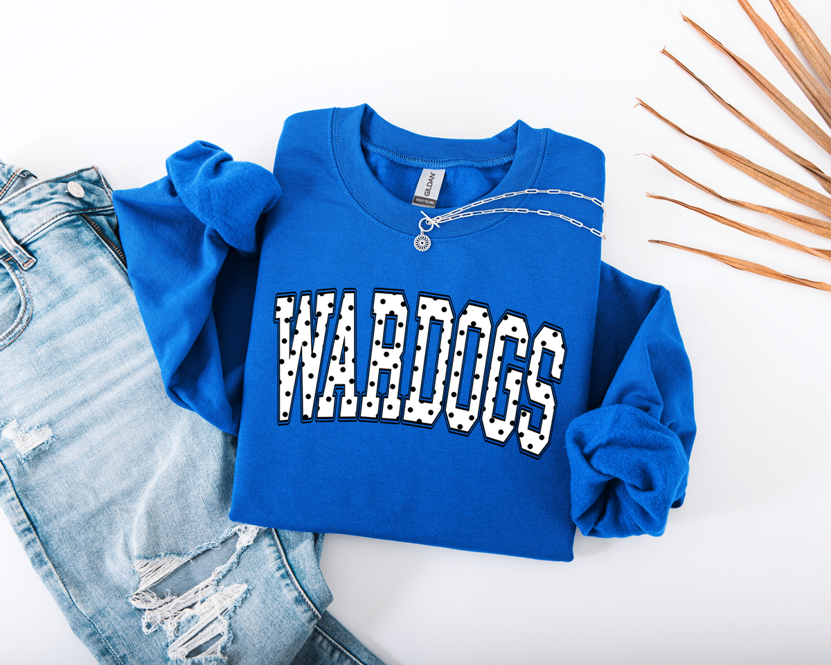 Miami Blue Polkadot Sweatshirt