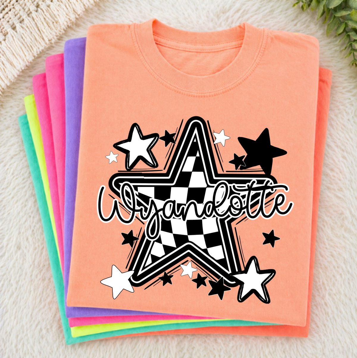 Wyandotte Checkered Star