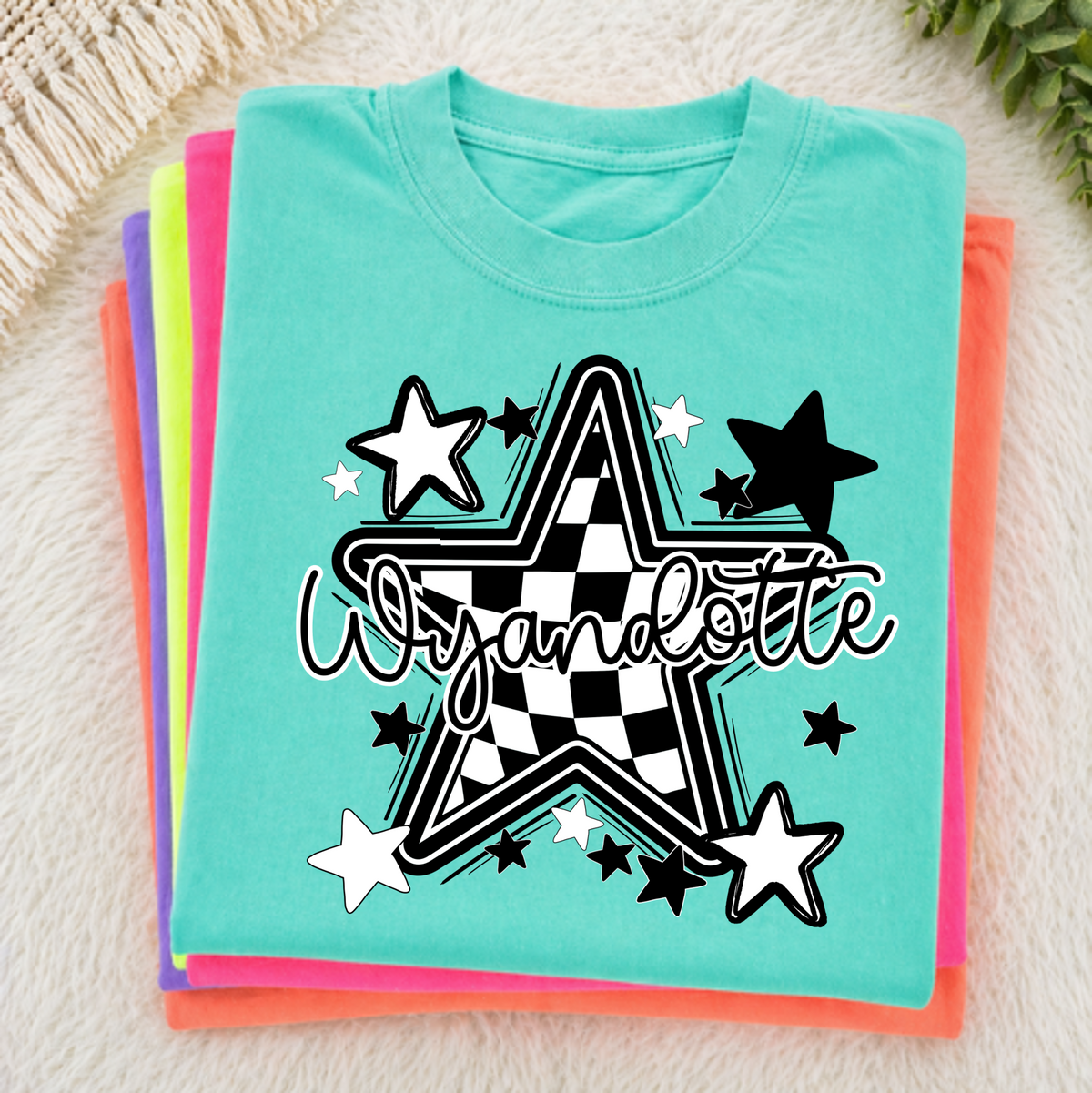 Wyandotte Checkered Star