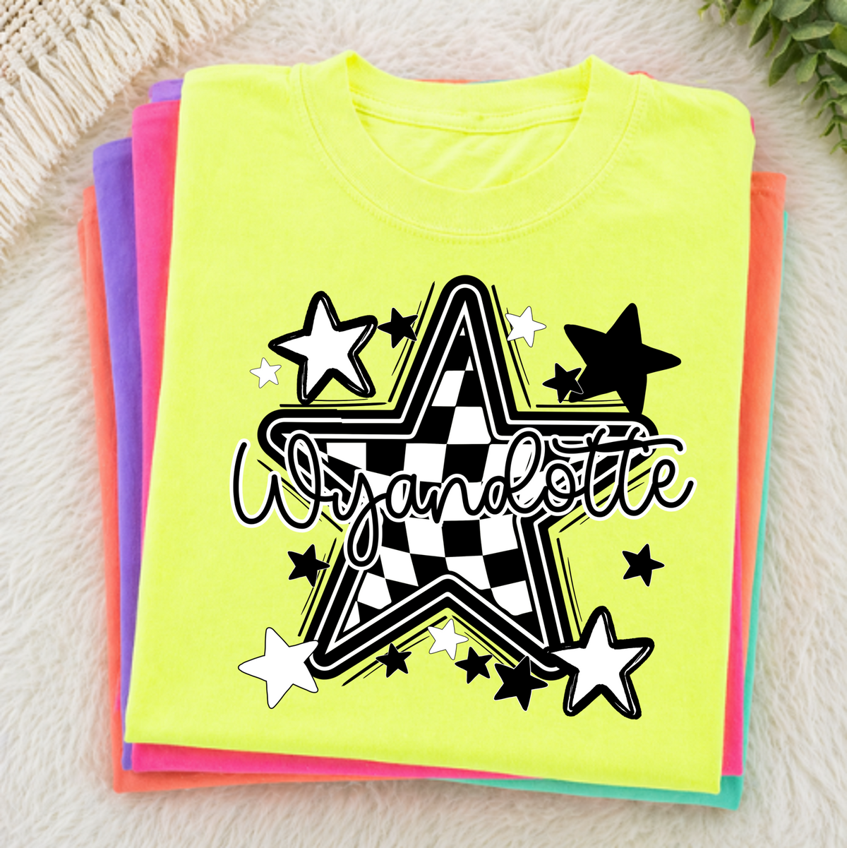 Wyandotte Checkered Star