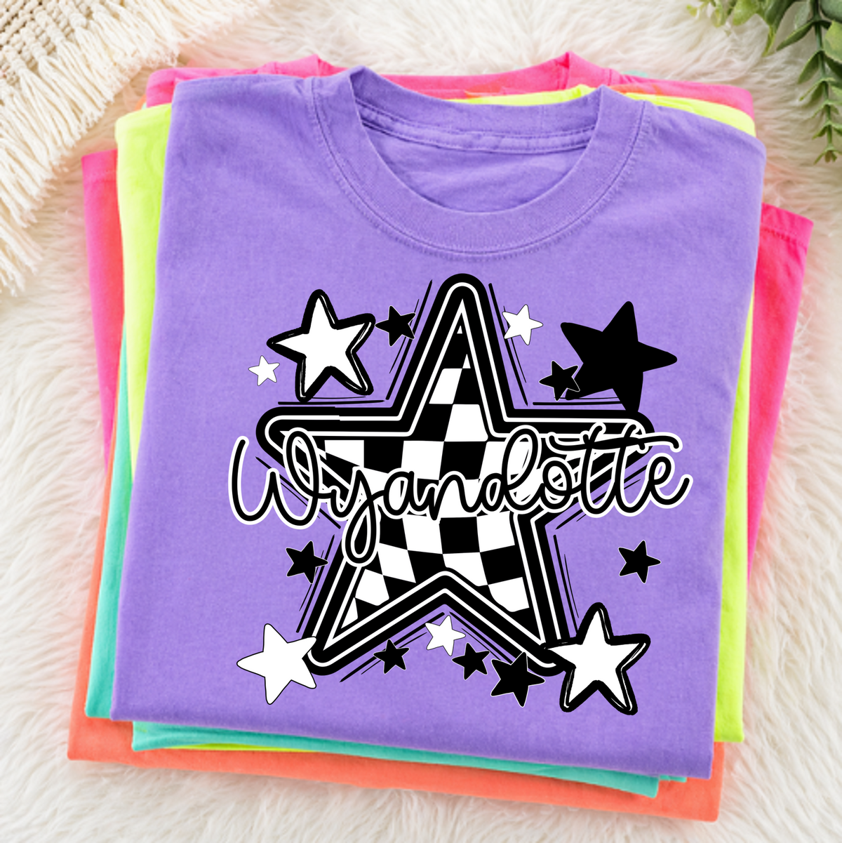 Wyandotte Checkered Star