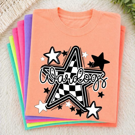 Wardogs Black Checkered Star