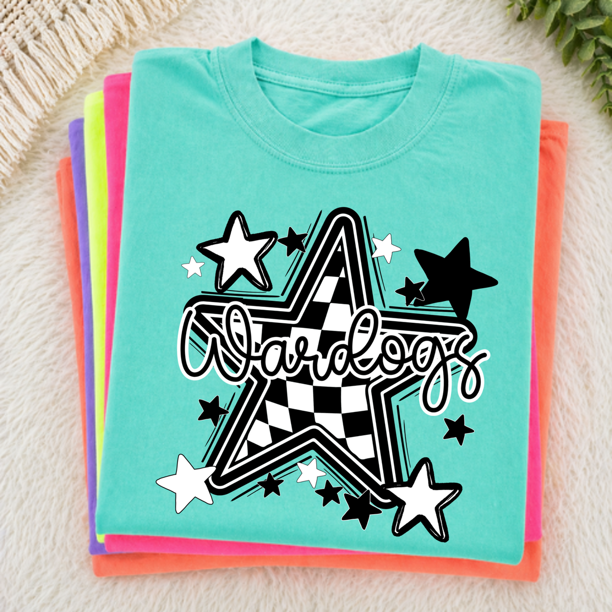 Wardogs Black Checkered Star