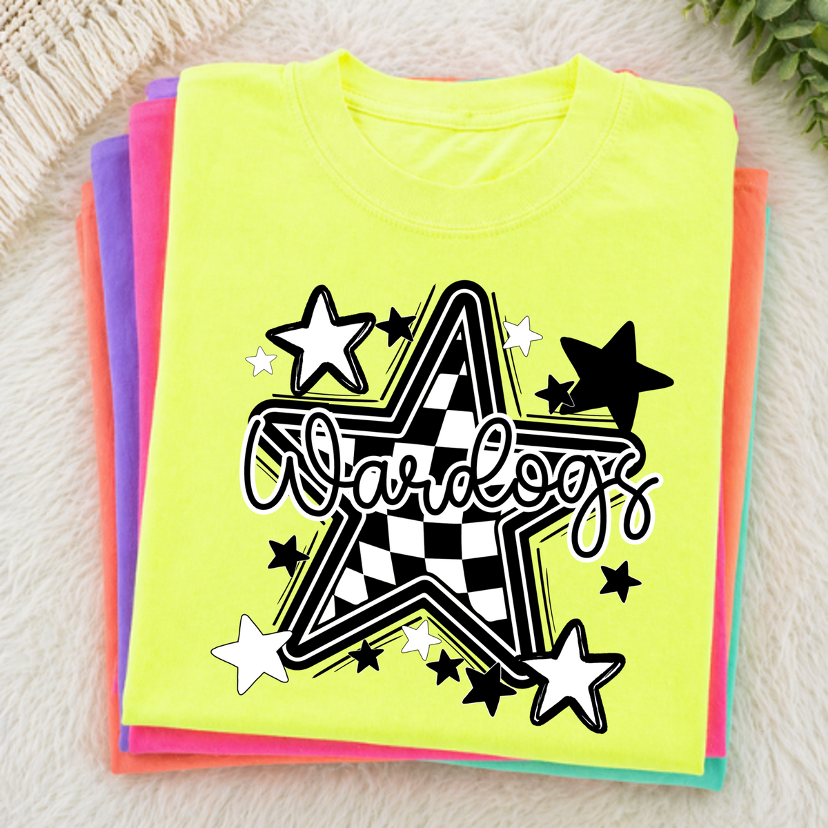 Wardogs Black Checkered Star