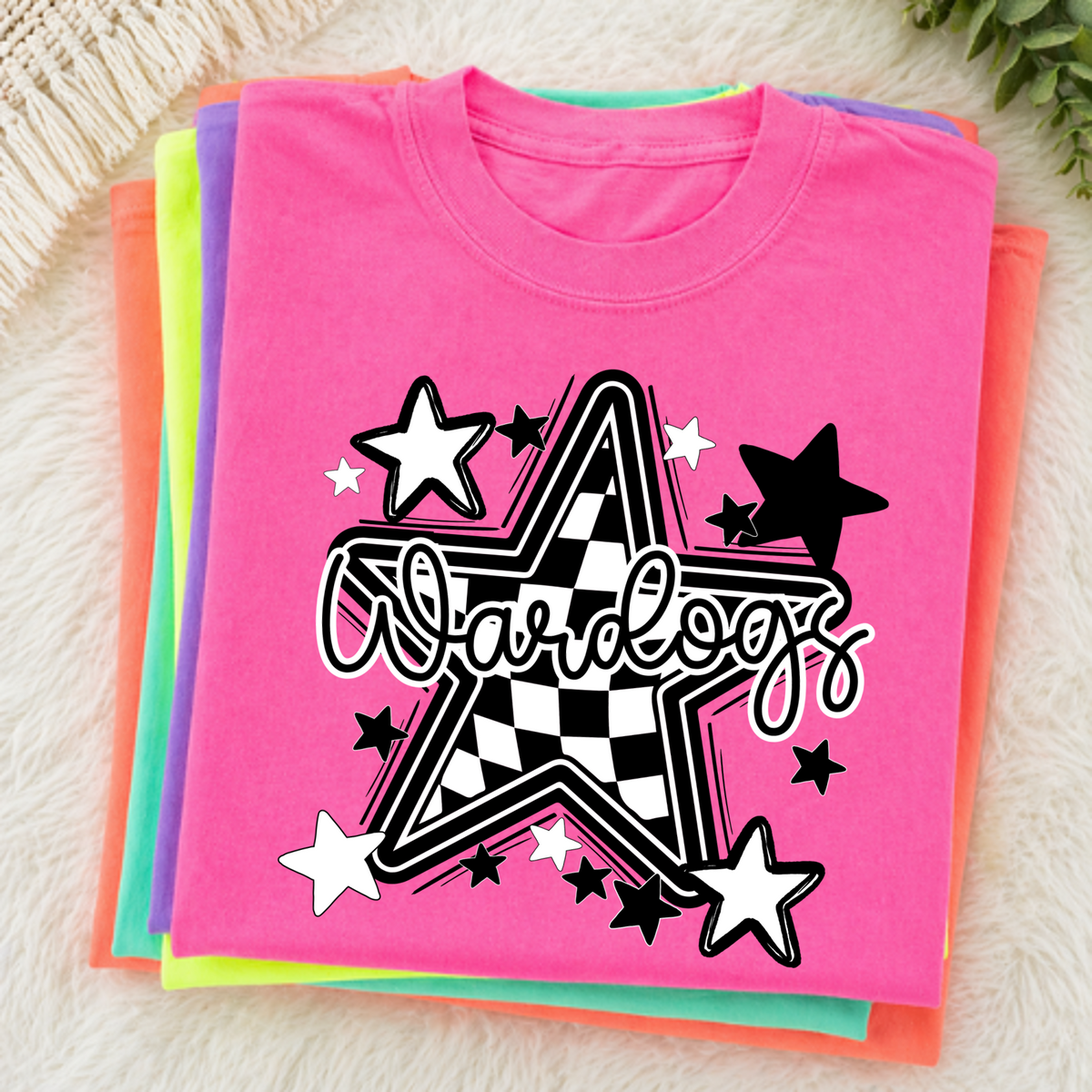 Wardogs Black Checkered Star