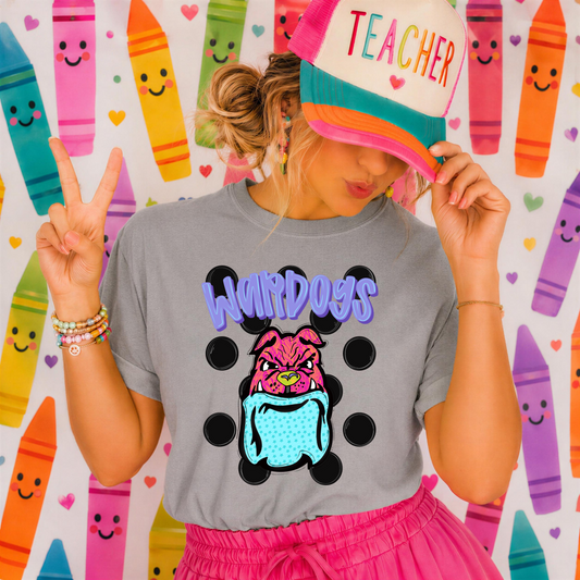 Neon Polka Dot Mascots