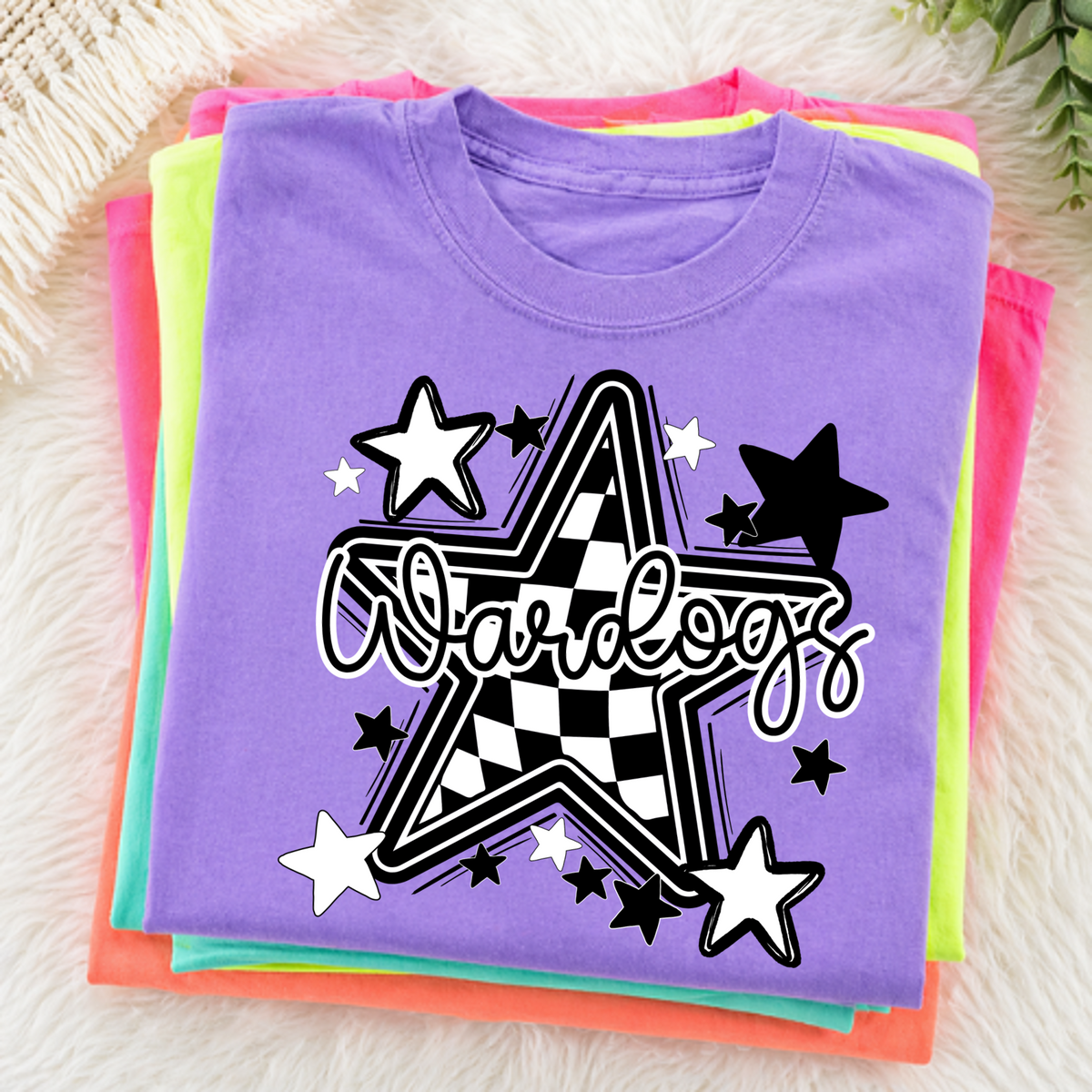Wardogs Black Checkered Star